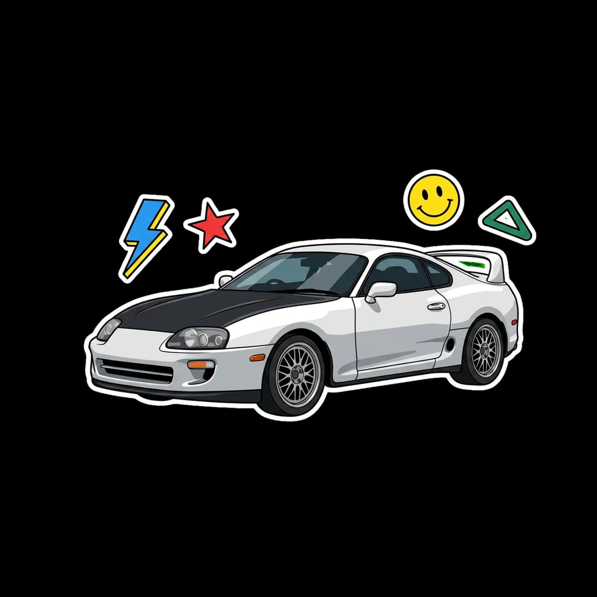 90s JDM legends apparel design.