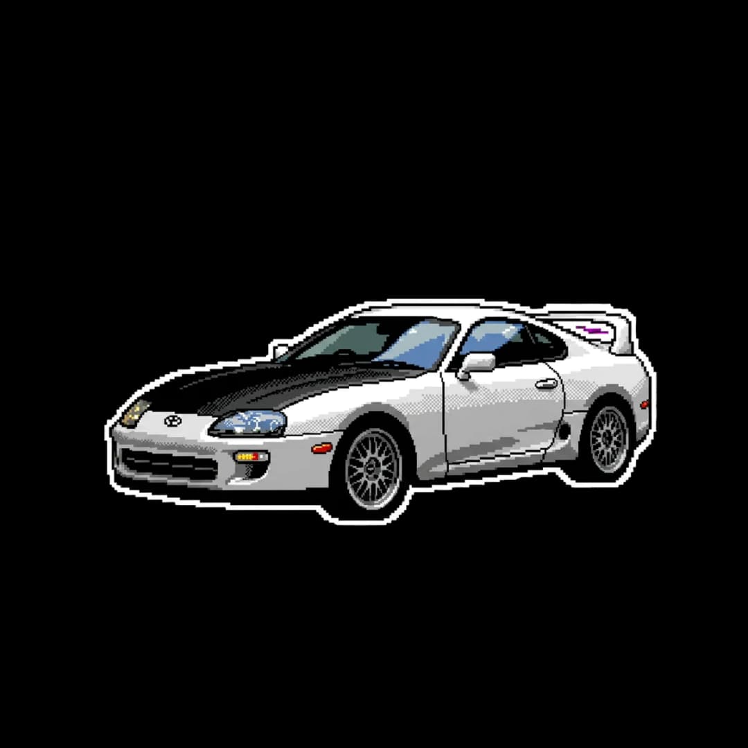 8-Bit Legend — 90s JDM legends design.