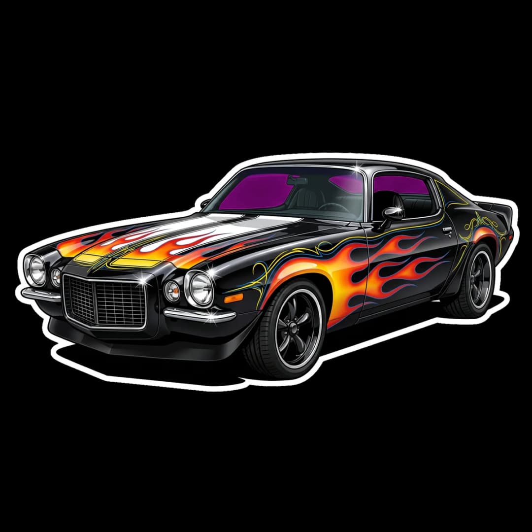 Camaro apparel design.