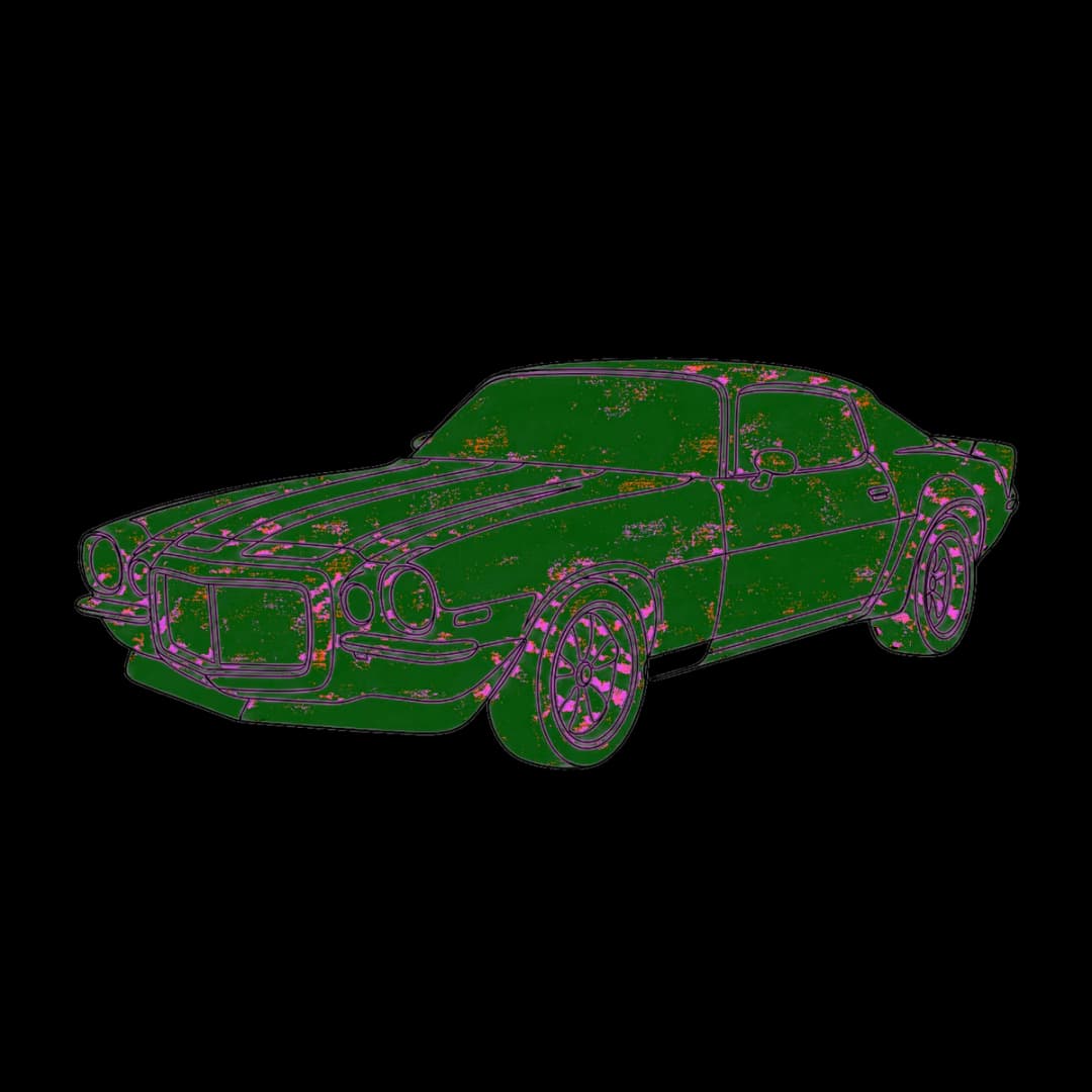 Single-Line Pony — Camaro design.