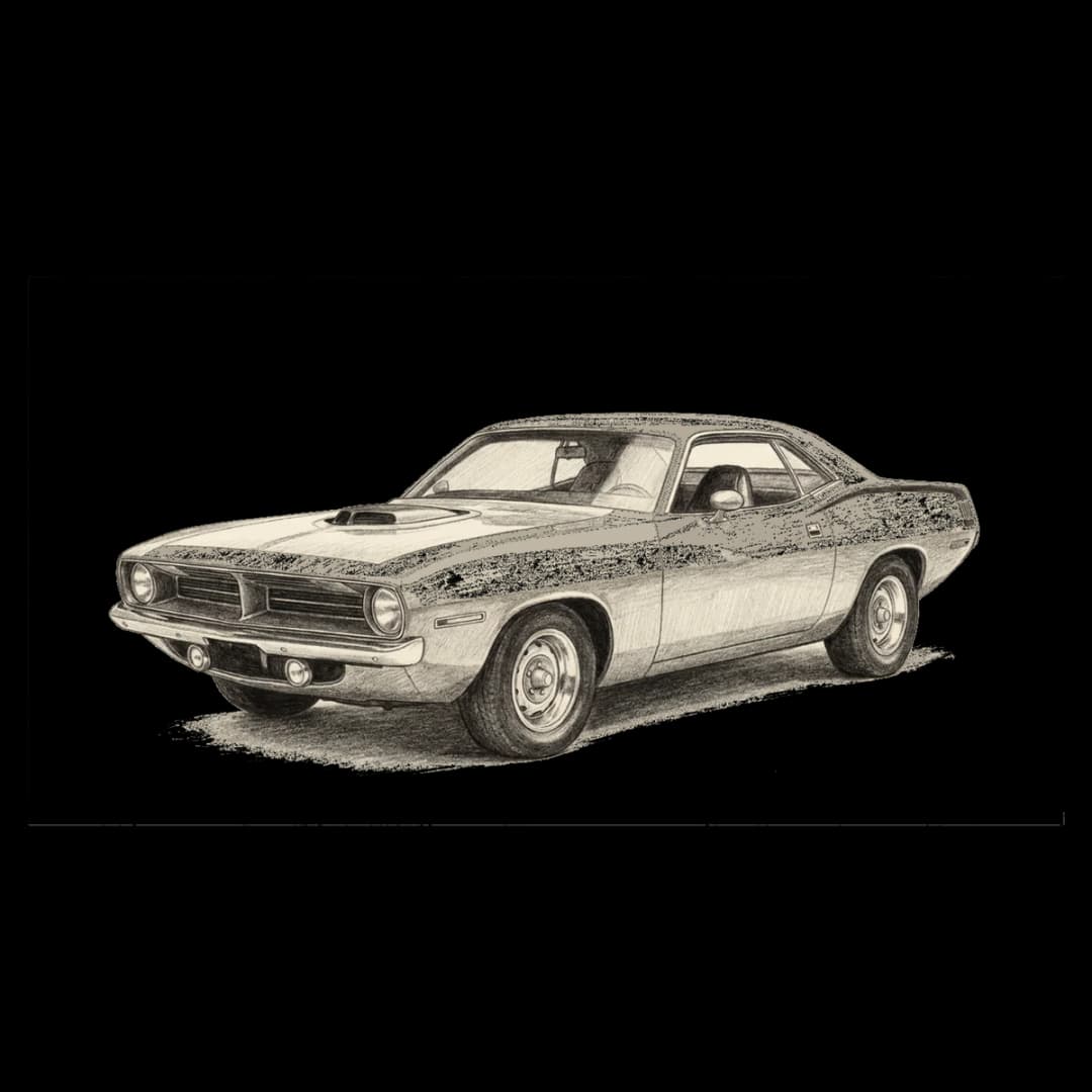 Shaker Hood Sketch — Challenger design.