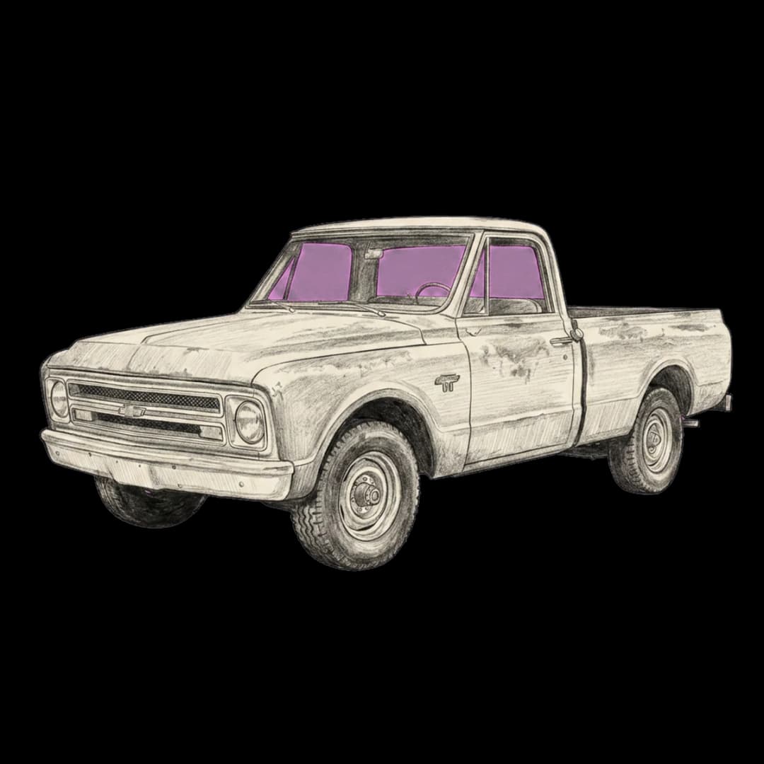 Long-Bed Sketch — C10 design.