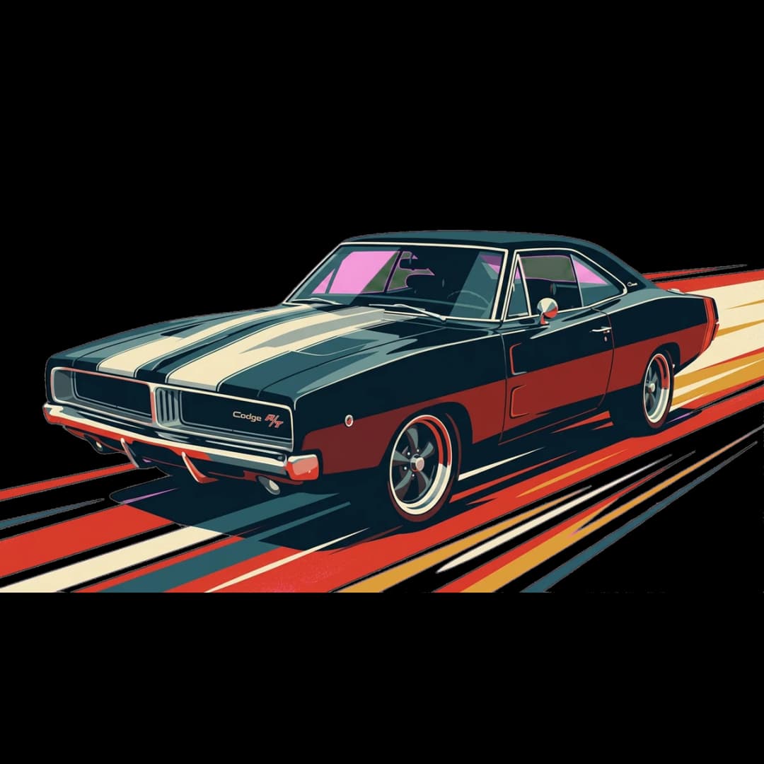 Straight-Line Podium — classic muscle design.