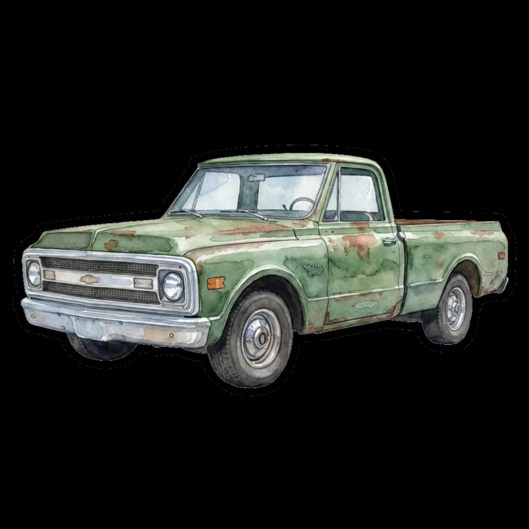 Tailgate Wash — classic trucks design.