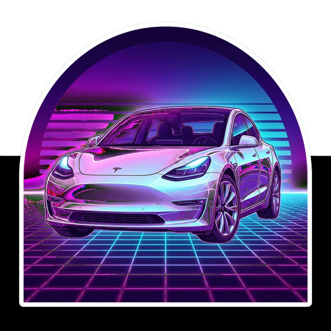 Silent Neon Grid — electric cars design.