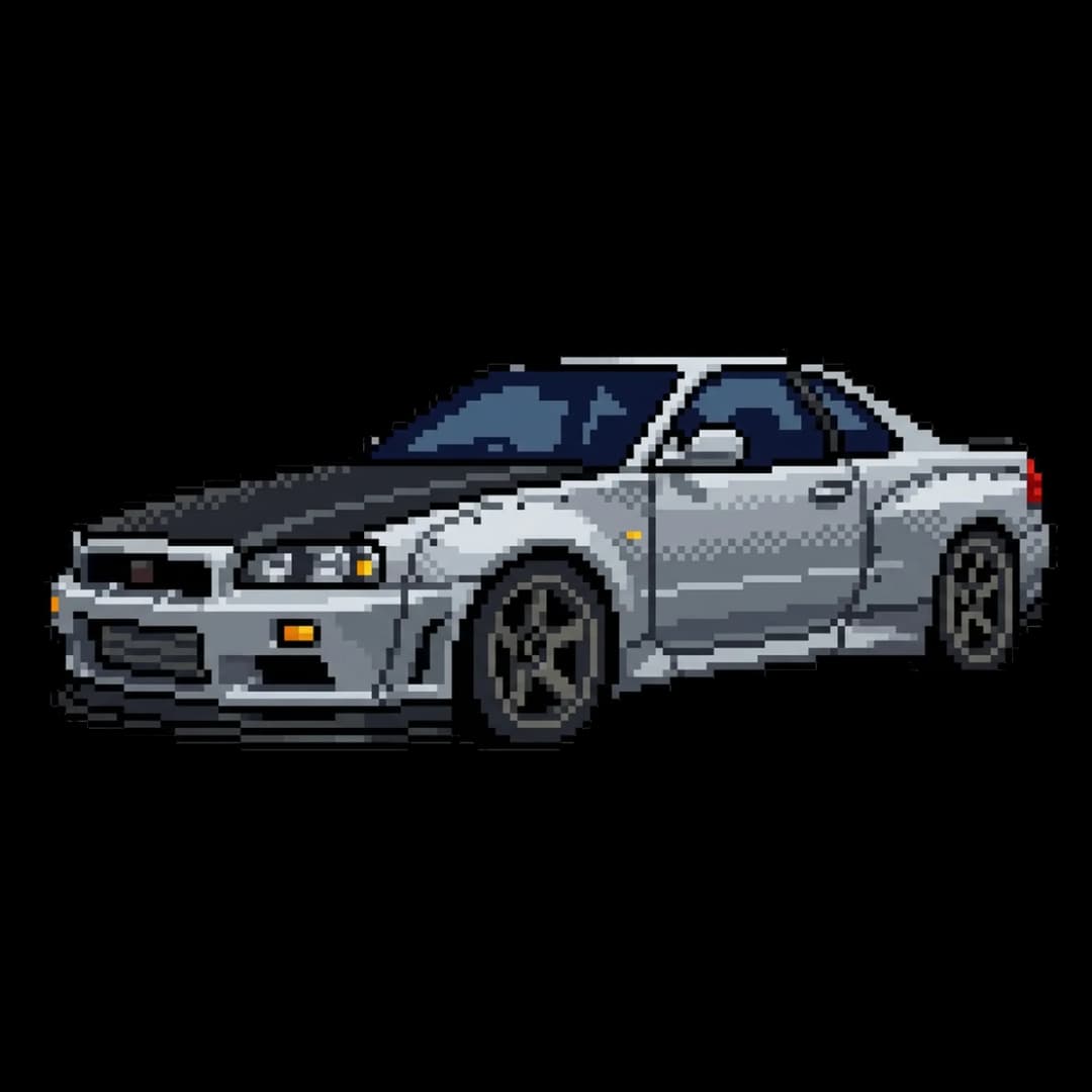 8-Bit Wide-Body — GT-R design.