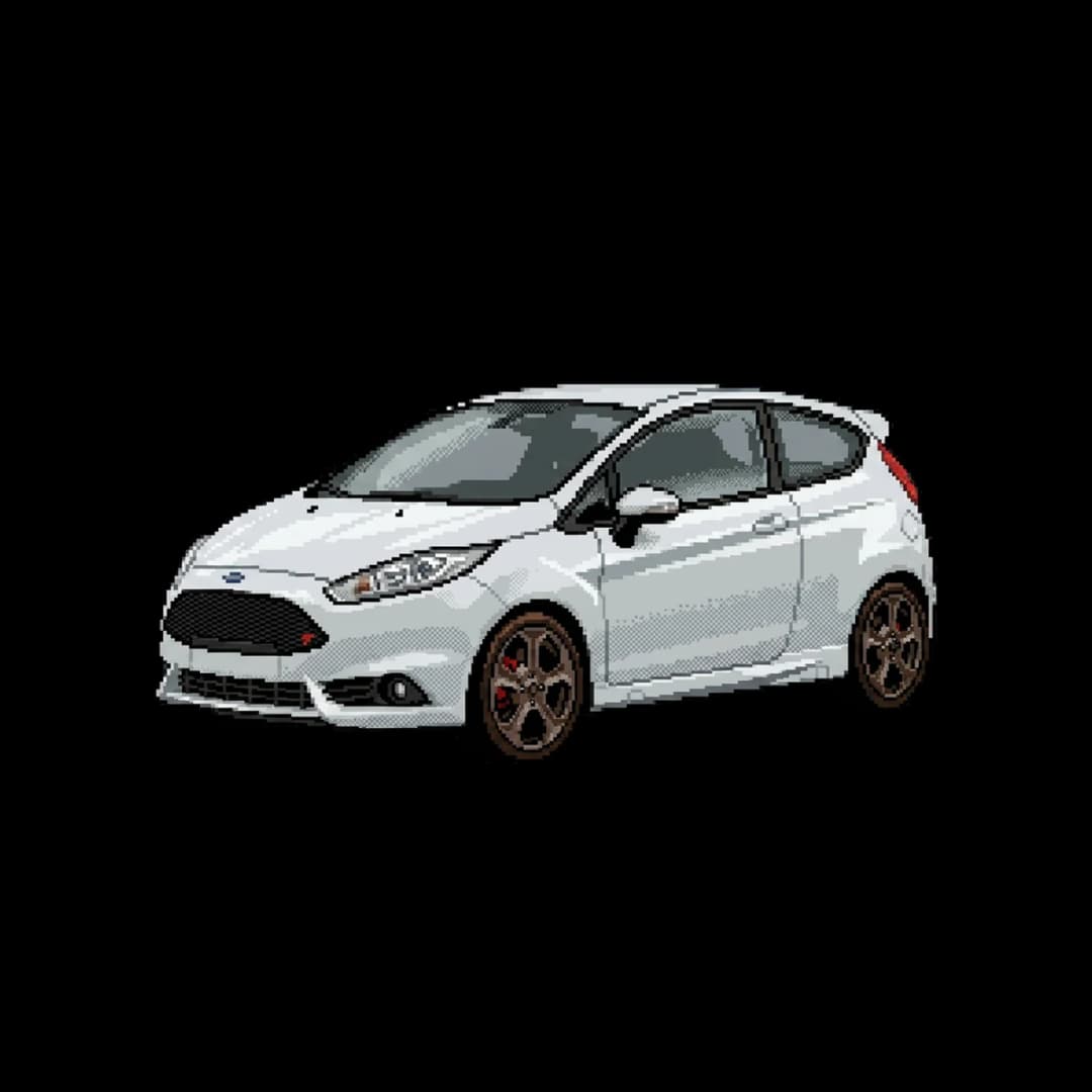 8-Bit Three-Door — hot hatches design.