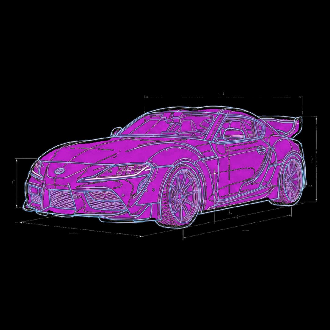 Widebody Schematic — modern tuners design.