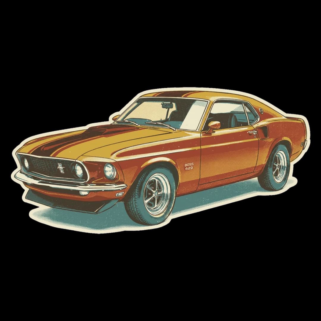 Cruise Night Fastback — Mustang design.
