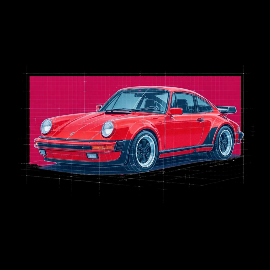Rear-Engine Schematic — 911 design.