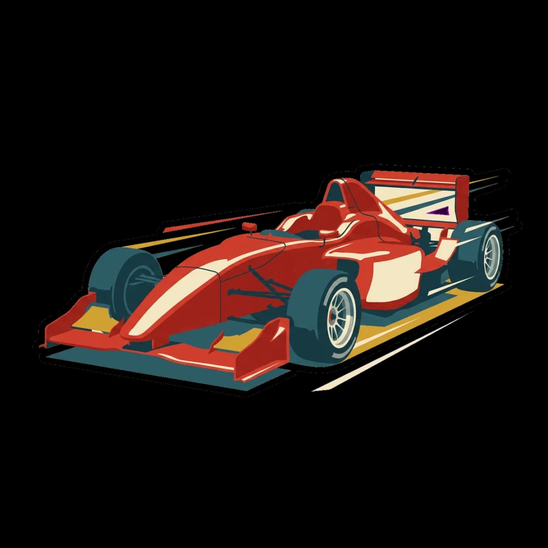 race cars apparel design.