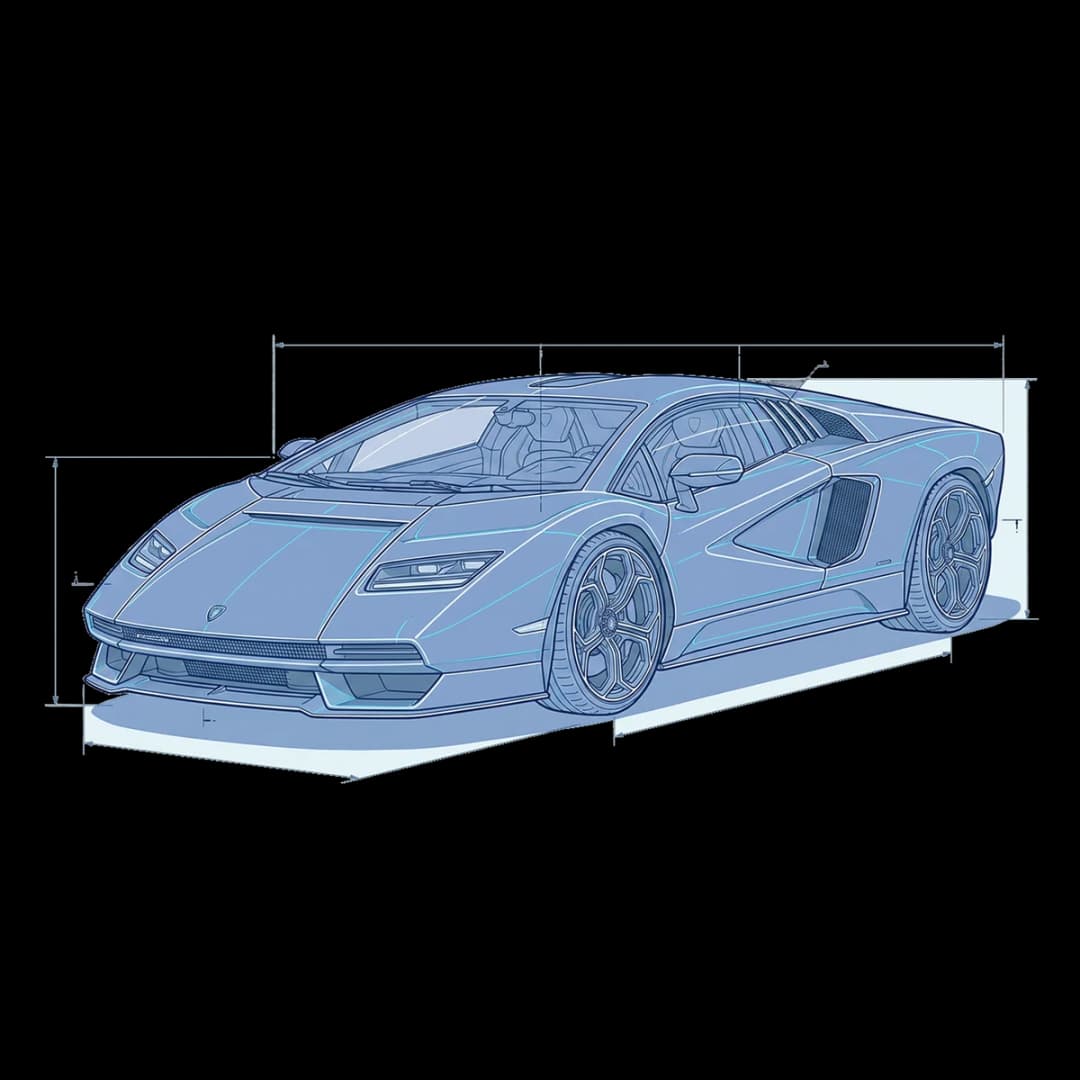 Mid-Engine Schematic — supercars design.