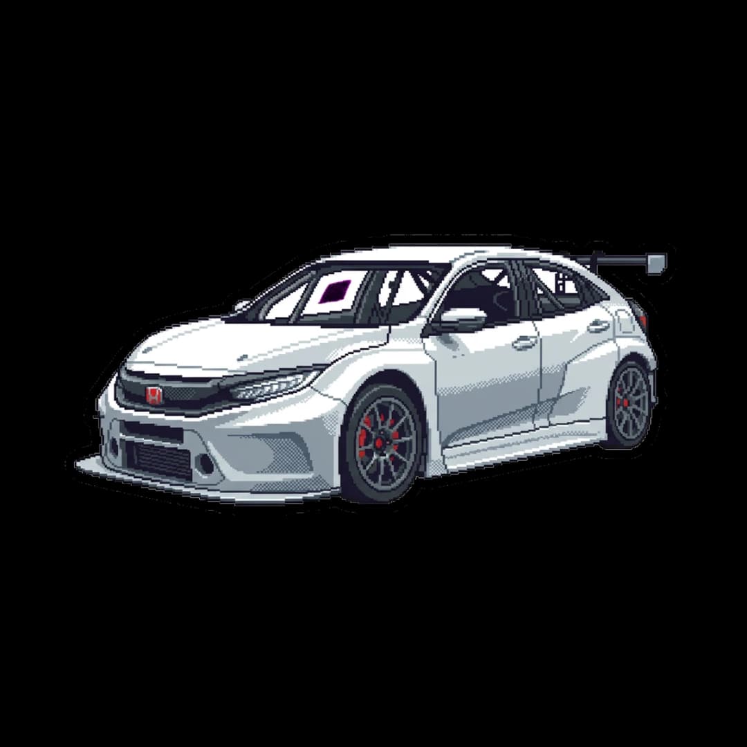 8-Bit Lap Timer — time attack design.