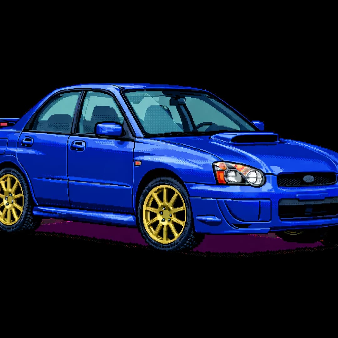8-Bit Rally Stage — WRX design.