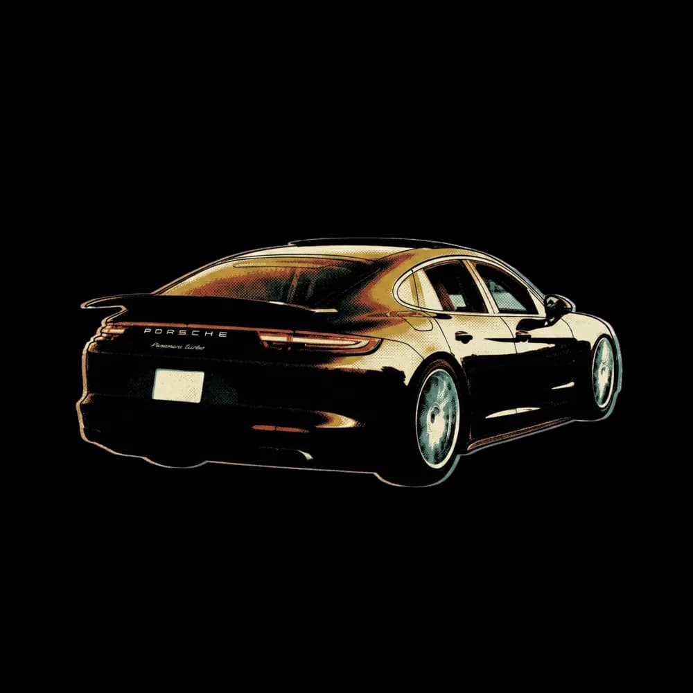 Vintage Auto car design artwork